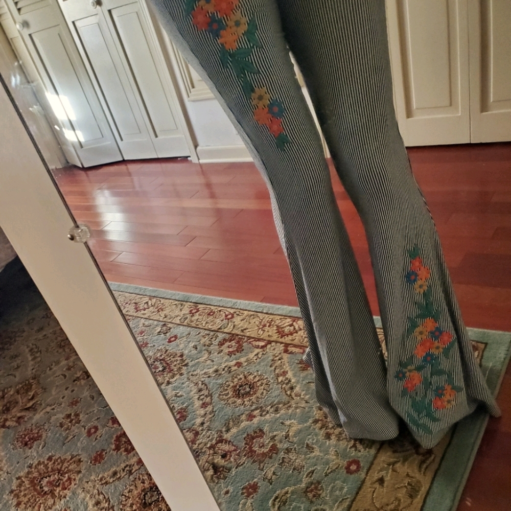 High waisted flare pants